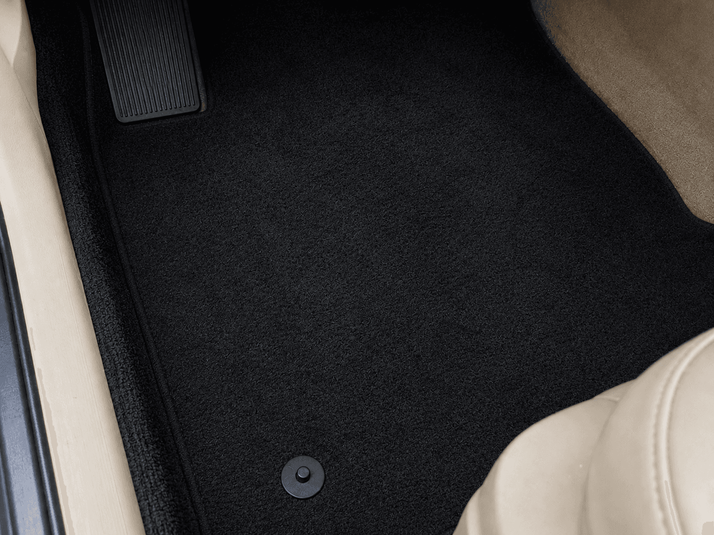 Clean car footwell after vacuuming